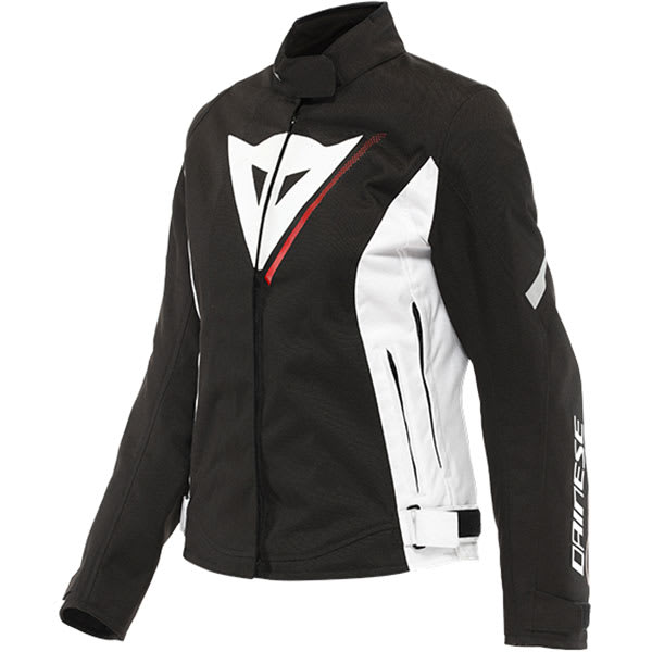 Dainese Ladies Veloce D-Dry Textile Jacket - Black / White / Lava Red by Dainese - clearance motorcycle jacket