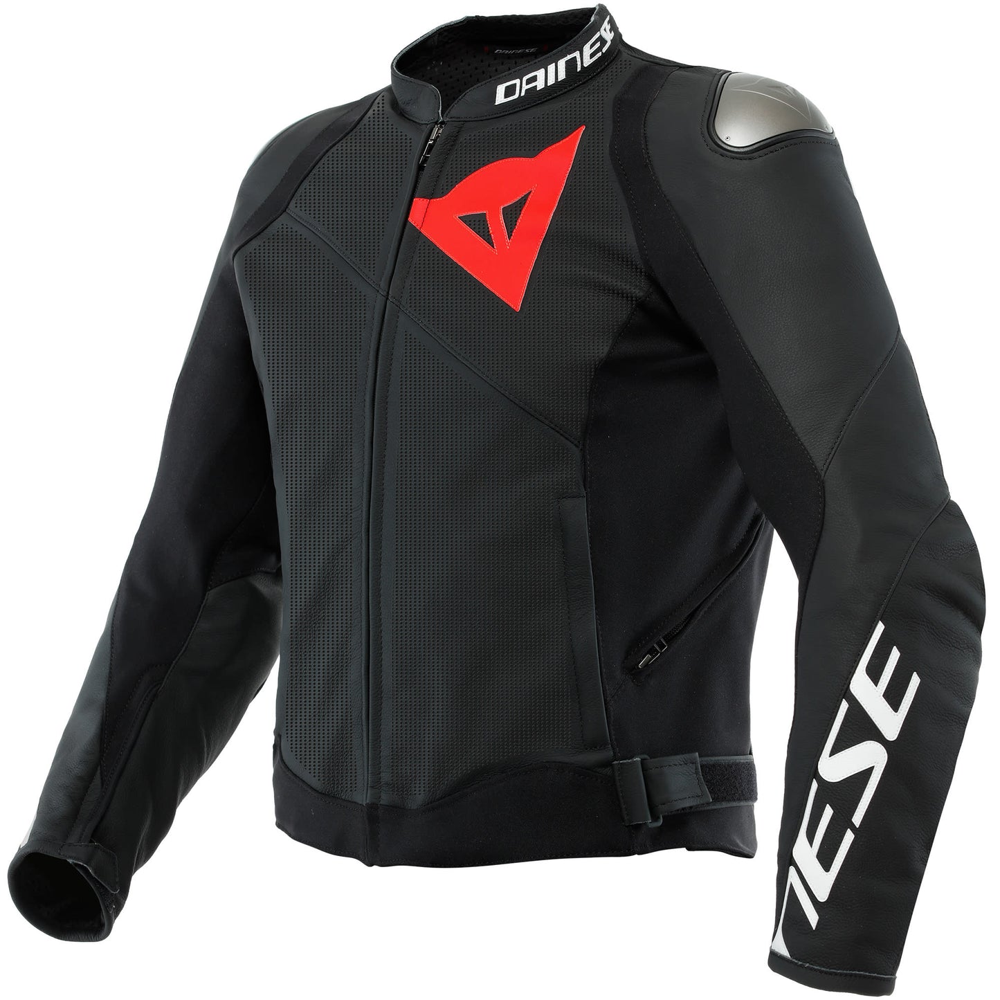Dainese Sportiva Perforated Leather Jacket - Black Matt by Dainese - clearance motorcycle jacket