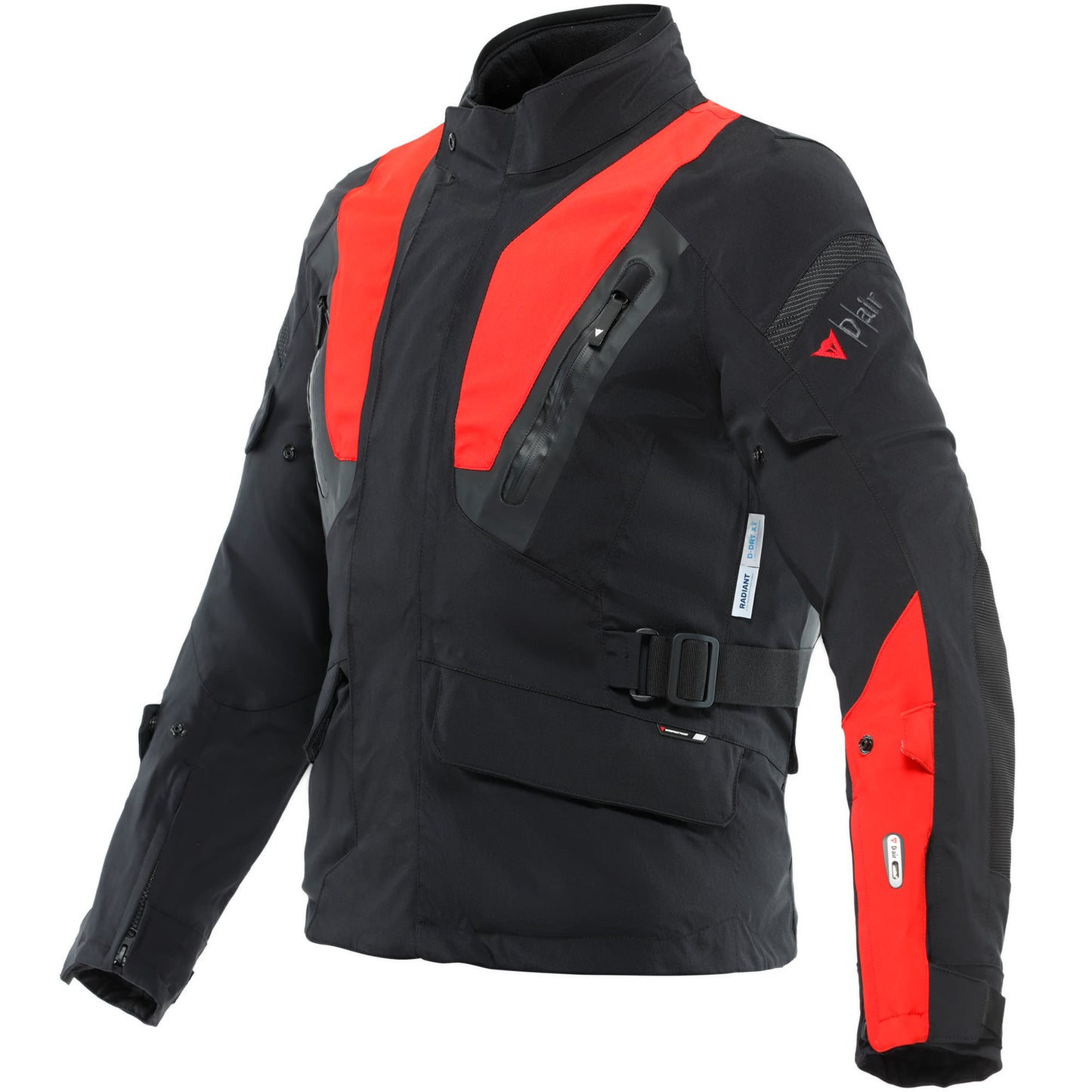 Dainese Stelvio D-Air D-Dry Textile Jacket - Black / Lava Red by Dainese - clearance motorcycle jacket