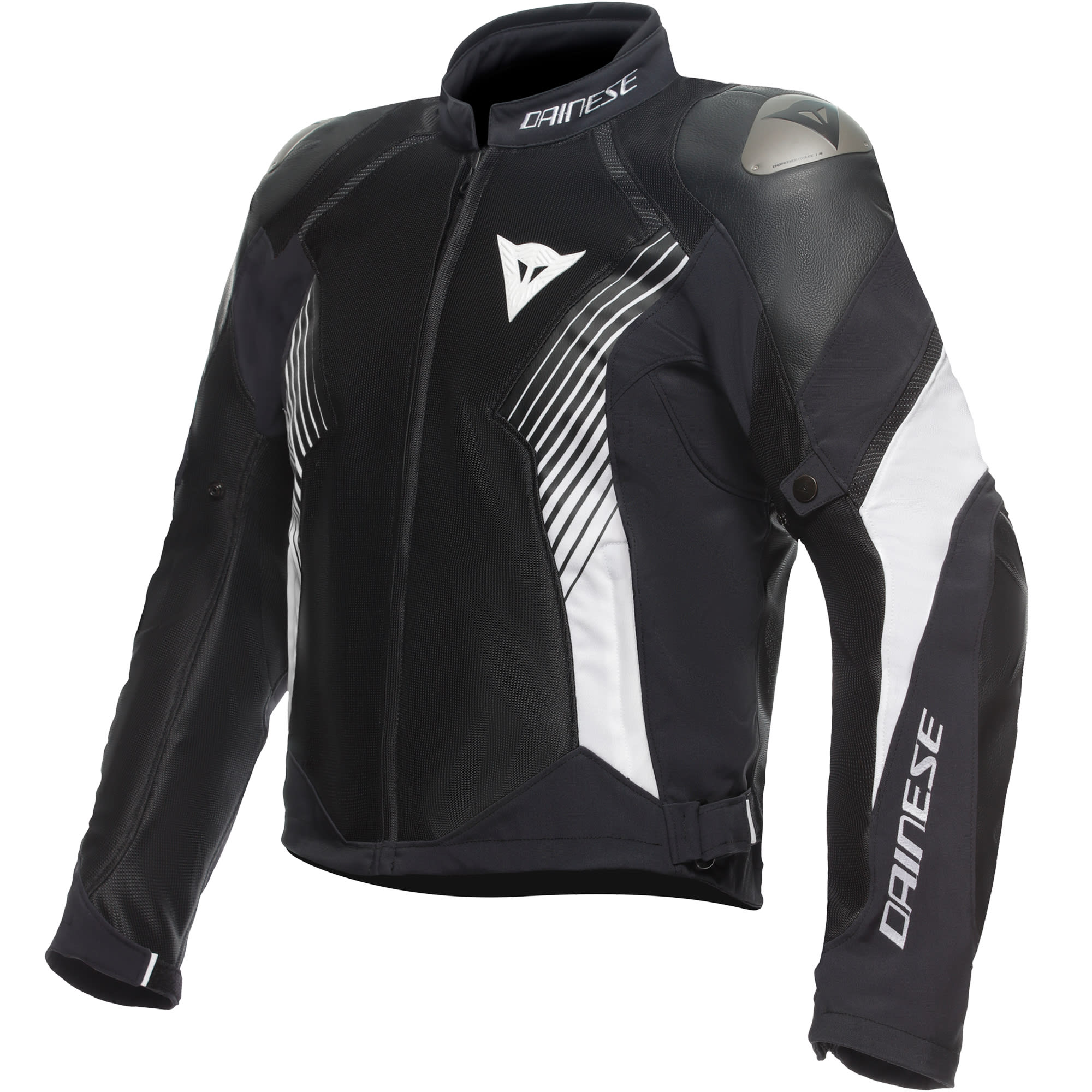 Dainese Super Rider 2 Abshell Jacket - Black / Black / White by Dainese - clearance motorcycle jacket