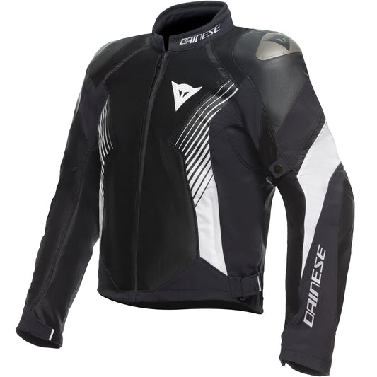 Dainese Super Rider 2 Abshell Jacket - Black / Black / White by Dainese - clearance motorcycle jacket