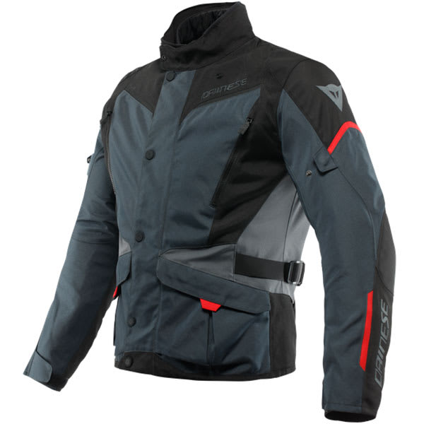 Dainese Tempest 3 D-Dry Textile Jacket - Ebony / Black / Lava Red by Dainese - clearance motorcycle jacket