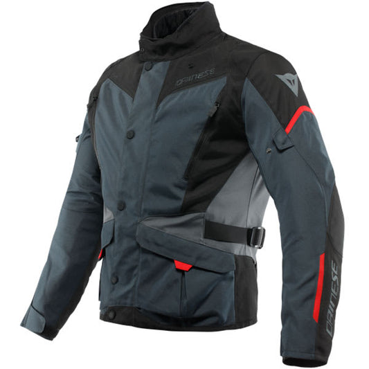 Dainese Tempest 3 D-Dry Textile Jacket - Ebony / Black / Lava Red by Dainese - clearance motorcycle jacket