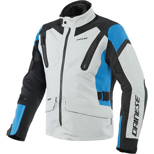 Dainese Tonale D-Dry Textile Jacket - Glacier Grey / Performance Blue / Black by Dainese - clearance motorcycle jacket
