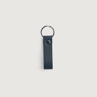Adkins Blue Leather Keychain by Dash Racegear - unisex Leather Accessories view 1