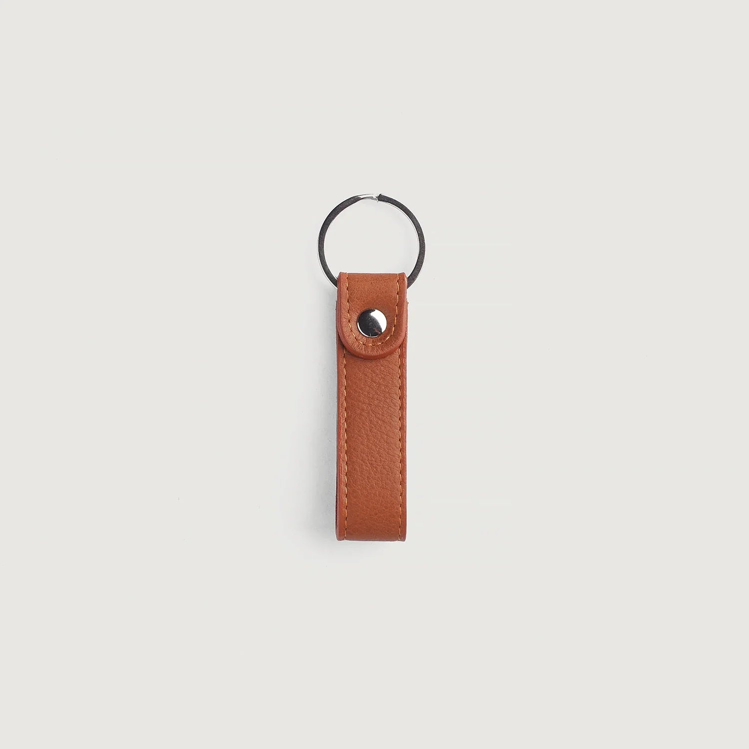 Adkins Brown Leather Keychain by Dash Racegear - unisex Leather Accessories view 2