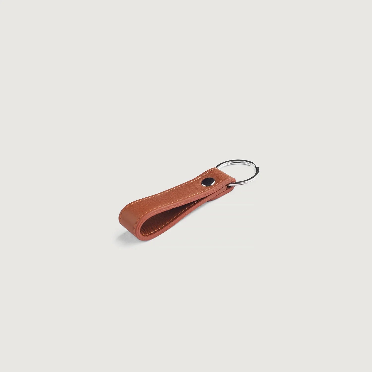 Adkins Brown Leather Keychain by Dash Racegear - unisex Leather Accessories view 3