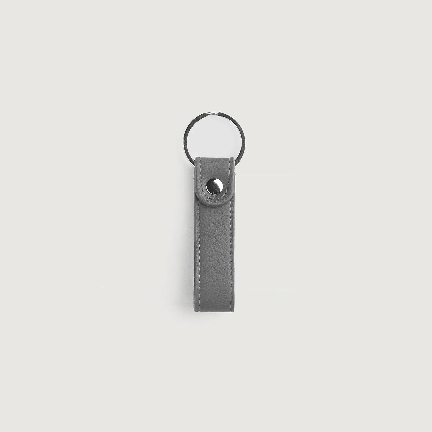 Adkins Grey Leather Keychain by Dash Racegear - unisex Leather Accessories view 2