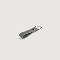 Adkins Grey Leather Keychain by Dash Racegear - unisex Leather Accessories view 3