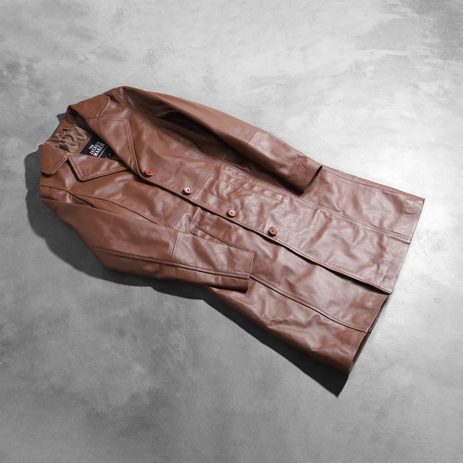 Alexis Brown Single Breasted Leather Coat by Dash Racegear - women Jacket view 8