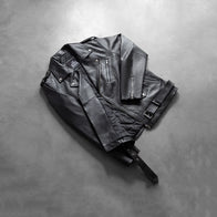 Allaric Alley Black Leather Biker Jacket by Dash Racegear - men Jacket view 7
