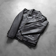 Allaric Alley Black Leather Biker Jacket by Dash Racegear - men Jacket view 8