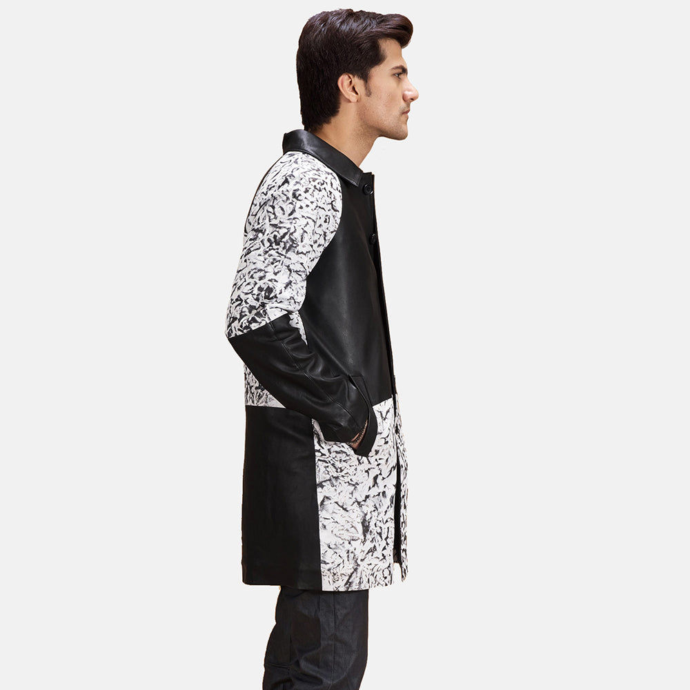 Artistry Black Dye Leather Coat by Dash Racegear - men Jacket view 2