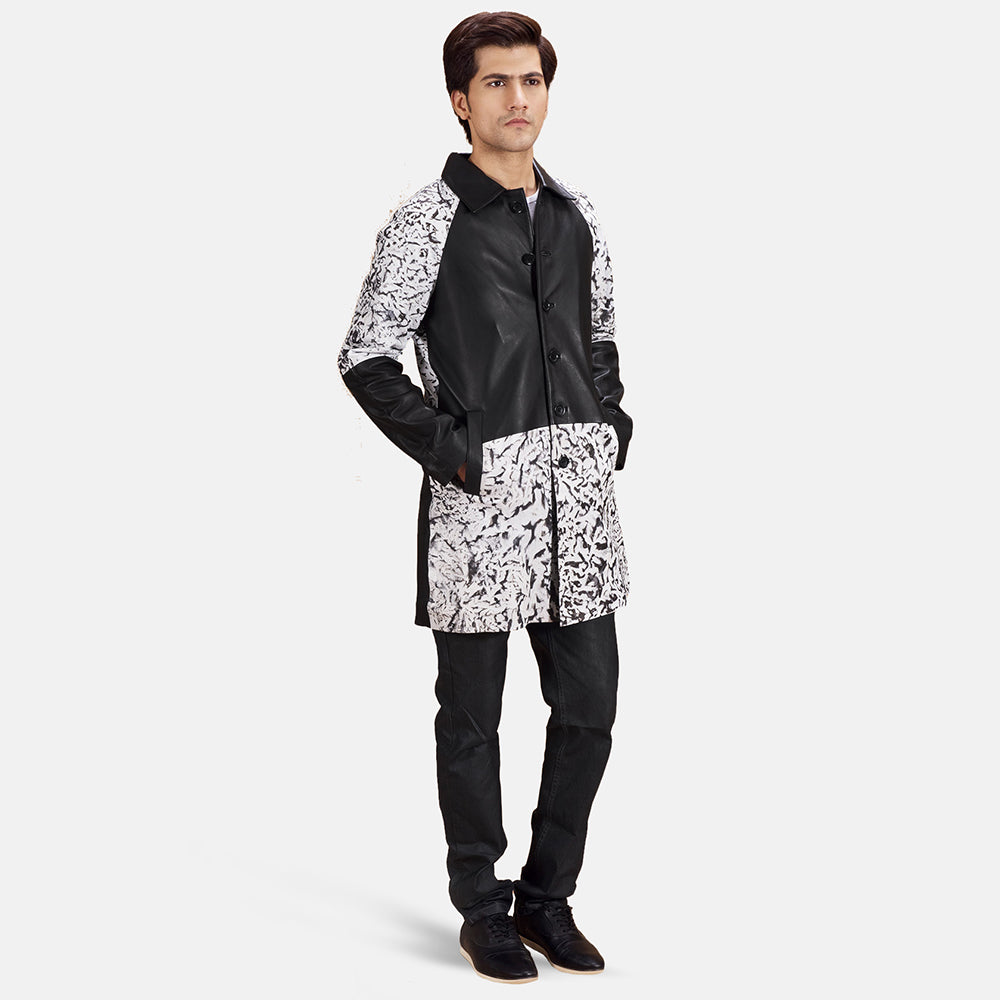 Artistry Black Dye Leather Coat by Dash Racegear - men Jacket view 3