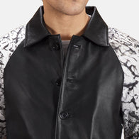 Artistry Black Dye Leather Coat by Dash Racegear - men Jacket view 5