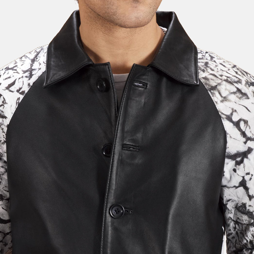 Artistry Black Dye Leather Coat by Dash Racegear - men Jacket view 5