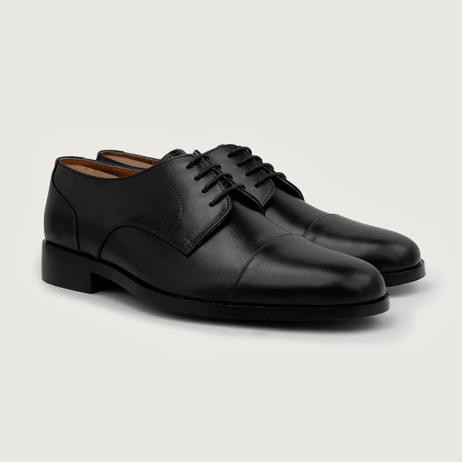 Attorney Derby Black Leather Shoes by Dash Racegear - men Leather Shoes view 1