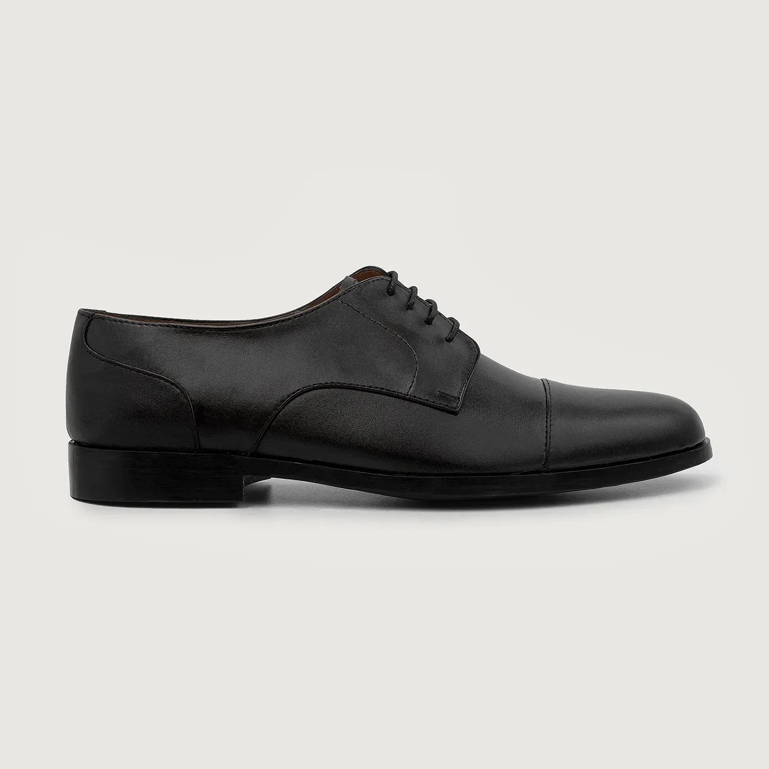 Attorney Derby Black Leather Shoes by Dash Racegear - men Leather Shoes view 2