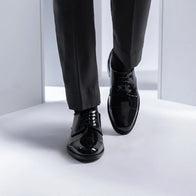 Attorney Derby Black Patent Leather Shoes by Dash Racegear - men Leather Shoes view 6
