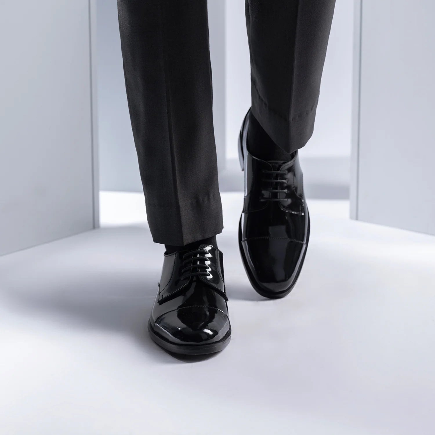 Attorney Derby Black Patent Leather Shoes by Dash Racegear - men Leather Shoes view 6
