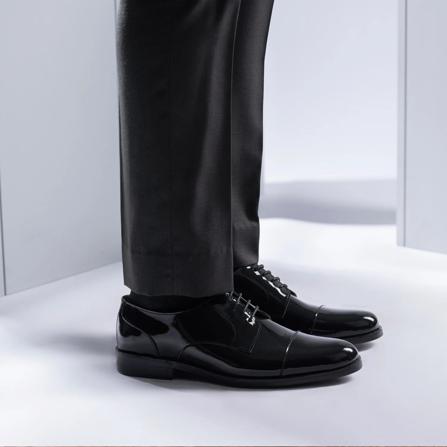 Attorney Derby Black Patent Leather Shoes by Dash Racegear - men Leather Shoes view 7