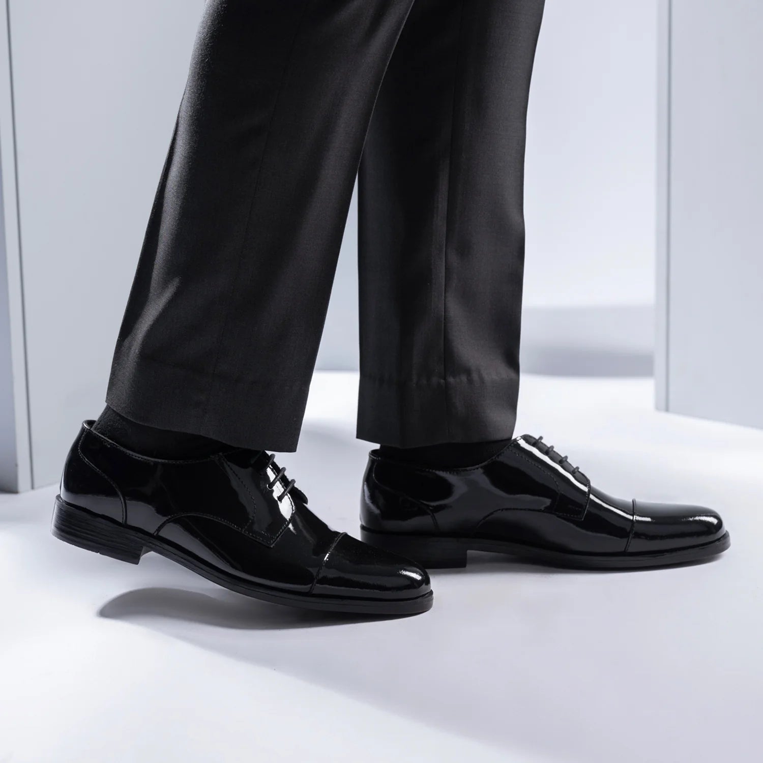 Attorney Derby Black Patent Leather Shoes by Dash Racegear - men Leather Shoes view 8