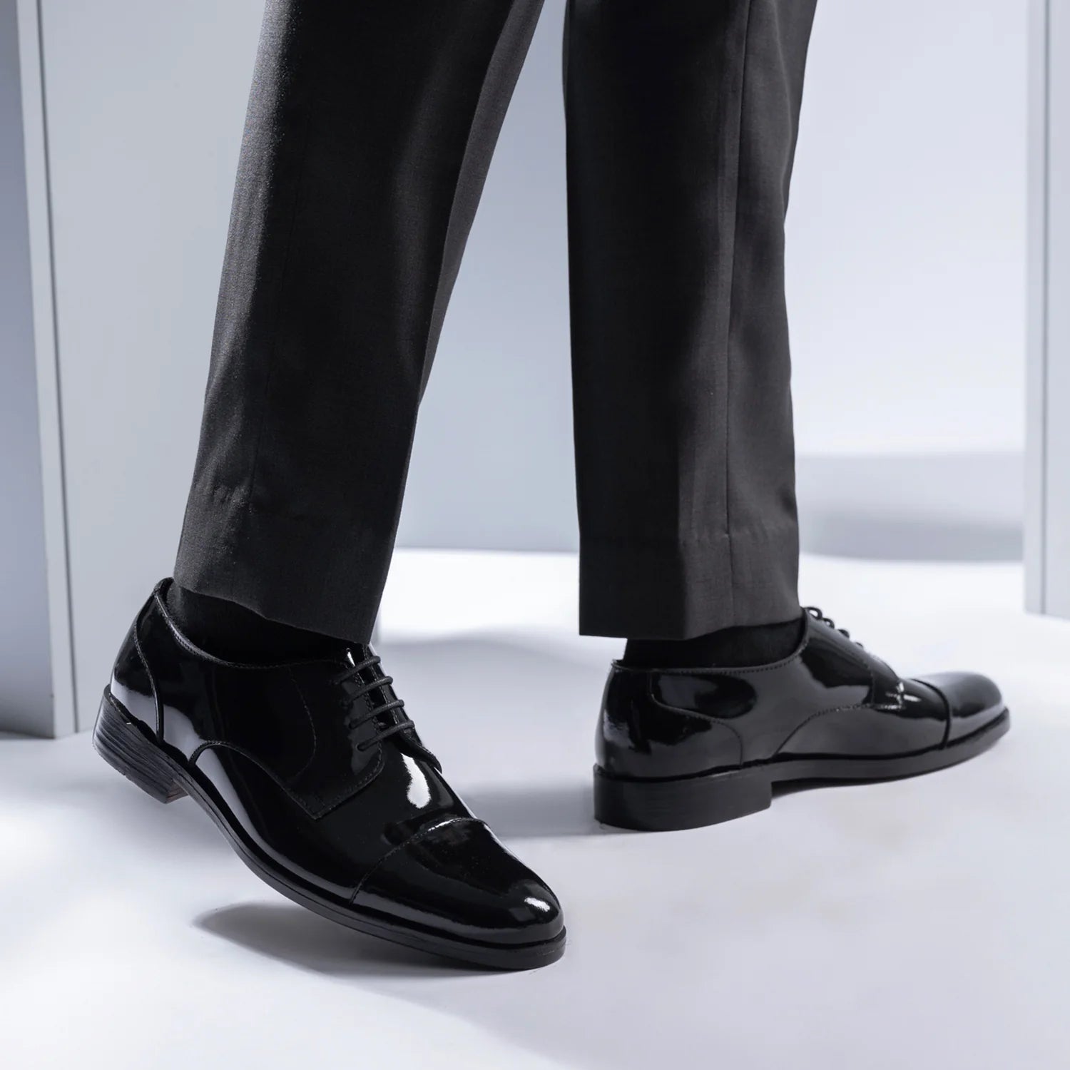 Attorney Derby Black Patent Leather Shoes by Dash Racegear - men Leather Shoes view 9