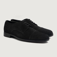 Attorney Derby Black Suede Leather Shoes by Dash Racegear - men Leather Shoes view 1