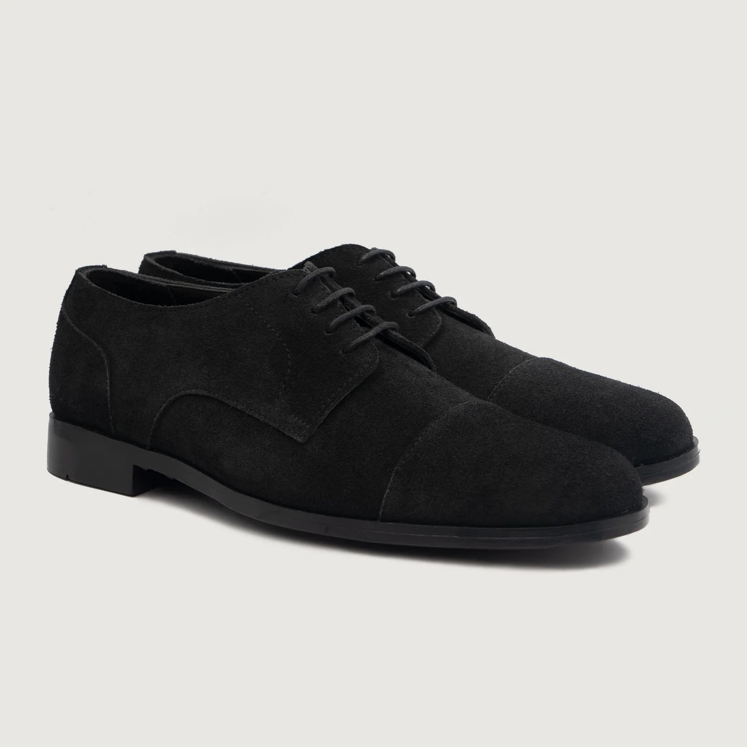 Attorney Derby Black Suede Leather Shoes by Dash Racegear - men Leather Shoes view 1