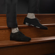 Attorney Derby Black Suede Leather Shoes by Dash Racegear - men Leather Shoes view 9