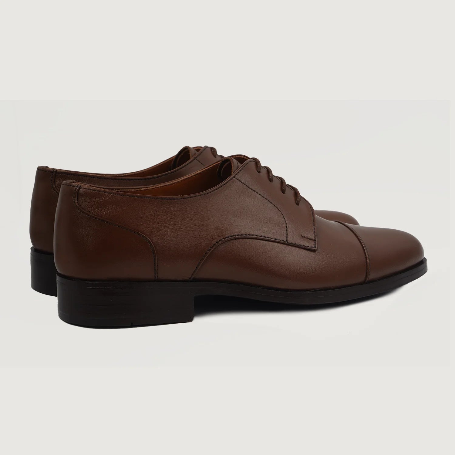 Attorney Derby Brown Leather Shoes by Dash Racegear - men Leather Shoes view 3