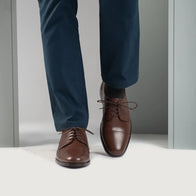 Attorney Derby Brown Leather Shoes by Dash Racegear - men Leather Shoes view 7