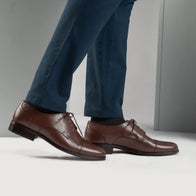 Attorney Derby Brown Leather Shoes by Dash Racegear - men Leather Shoes view 9