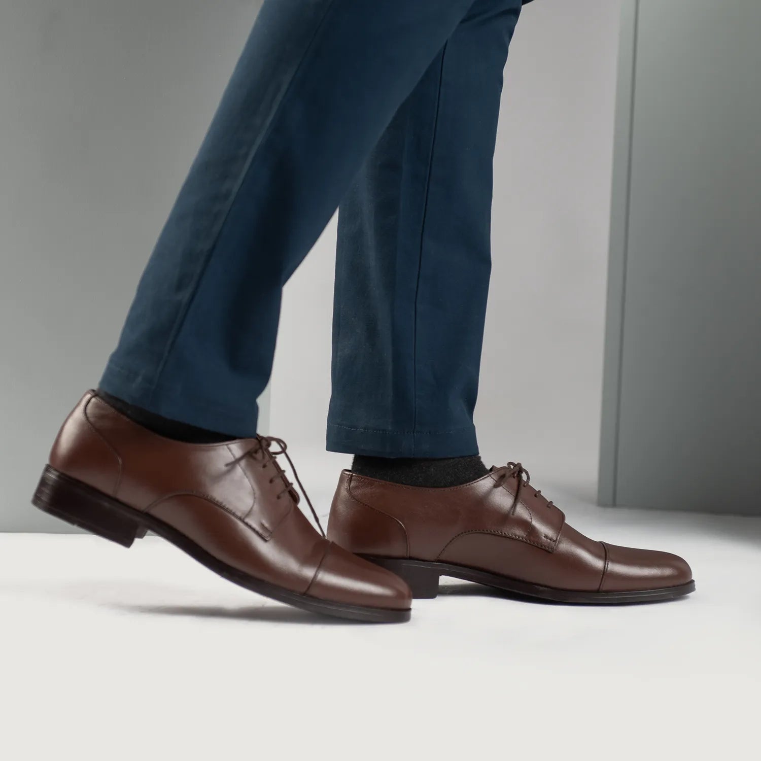 Attorney Derby Brown Leather Shoes by Dash Racegear - men Leather Shoes view 9