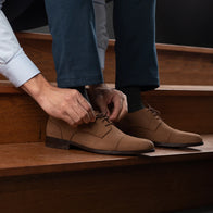 Attorney Derby Brown Nubuck Leather Shoes by Dash Racegear - men Leather Shoes view 10