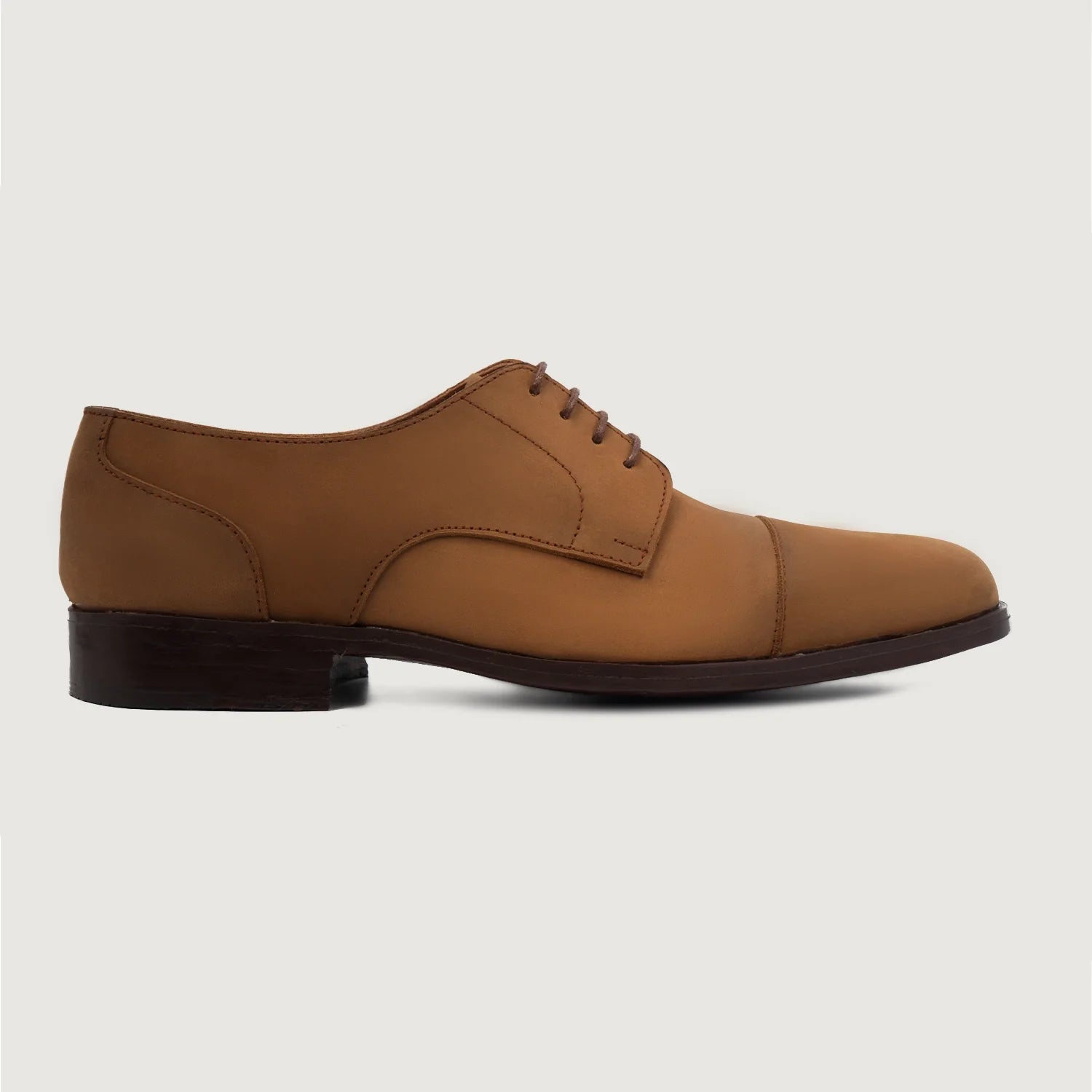 Attorney Derby Brown Nubuck Leather Shoes by Dash Racegear - men Leather Shoes view 2