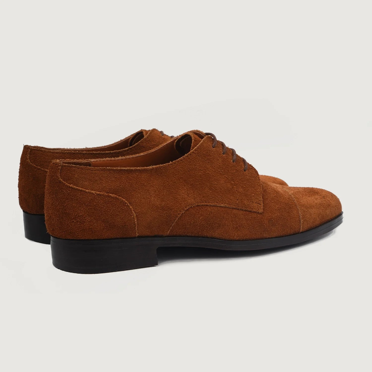 Attorney Derby Brown Suede Leather Shoes by Dash Racegear - men Leather Shoes view 4
