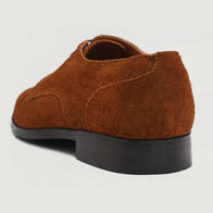 Attorney Derby Brown Suede Leather Shoes by Dash Racegear - men Leather Shoes view 5