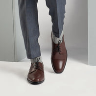 Attorney Derby Maroon Leather Shoes by Dash Racegear - men Leather Shoes view 7
