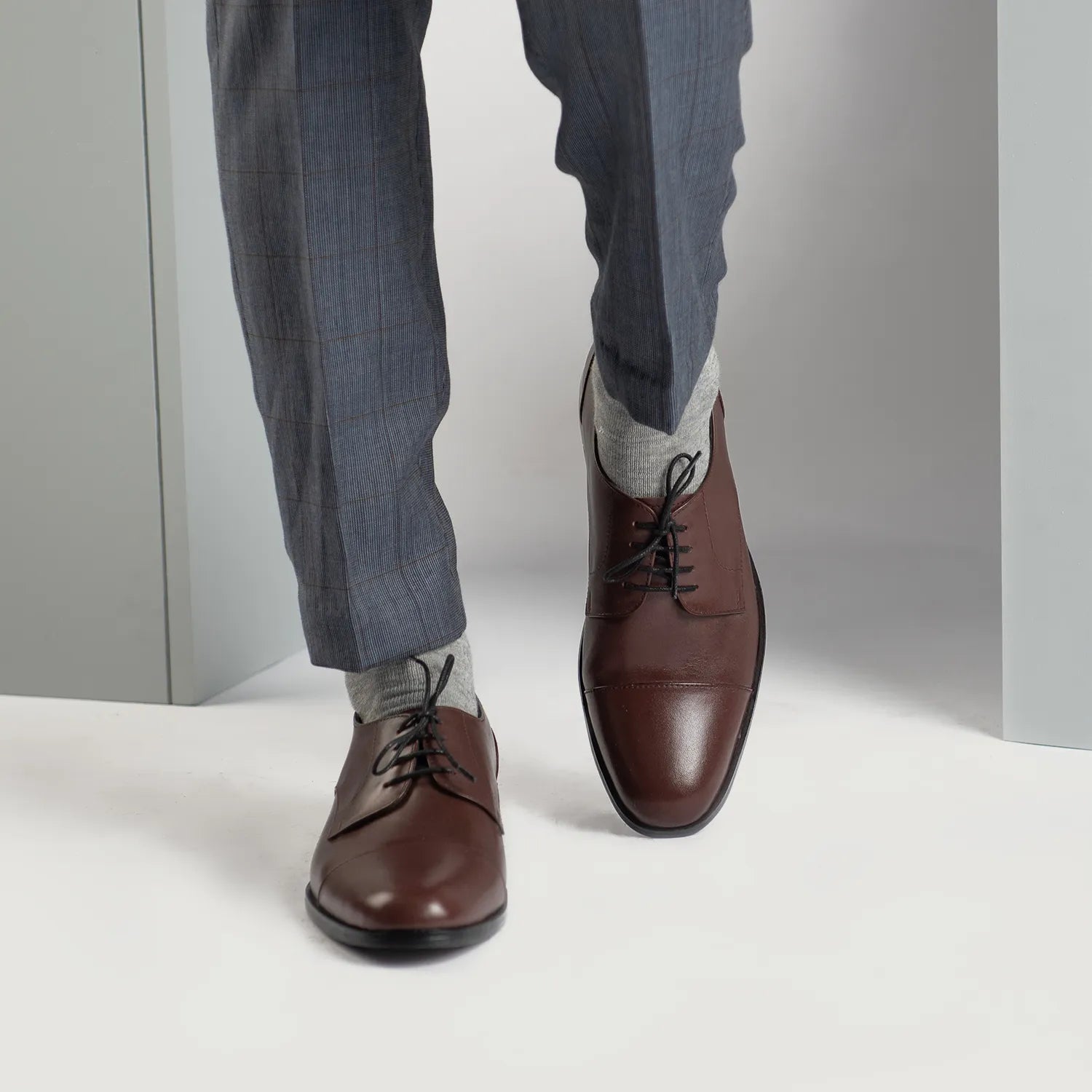 Attorney Derby Maroon Leather Shoes by Dash Racegear - men Leather Shoes view 7