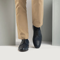 Attorney Derby Midnight Blue Leather Shoes by Dash Racegear - men Leather Shoes view 7