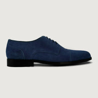 Attorney Derby Midnight Blue Suede Leather Shoes by Dash Racegear - men Leather Shoes view 2