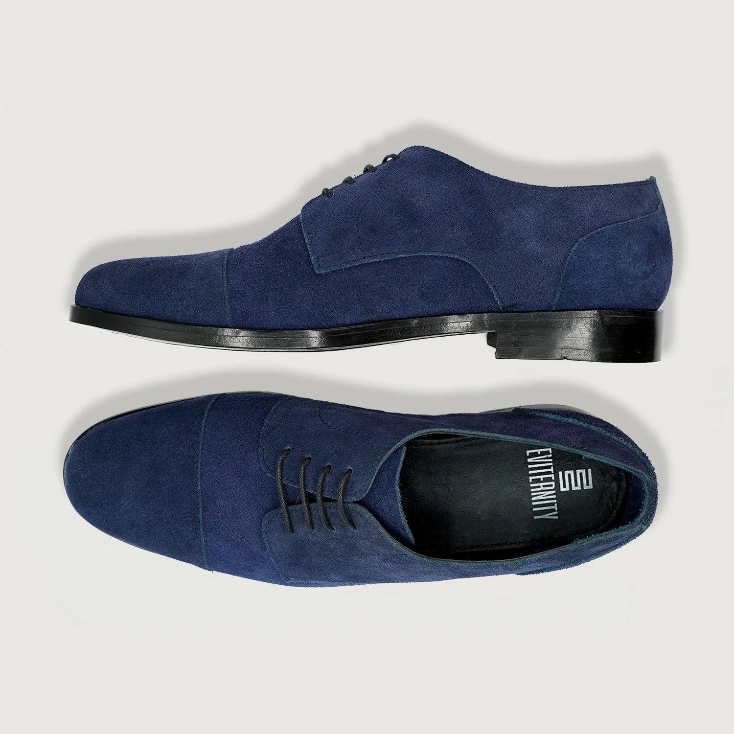 Attorney Derby Midnight Blue Suede Leather Shoes by Dash Racegear - men Leather Shoes view 3