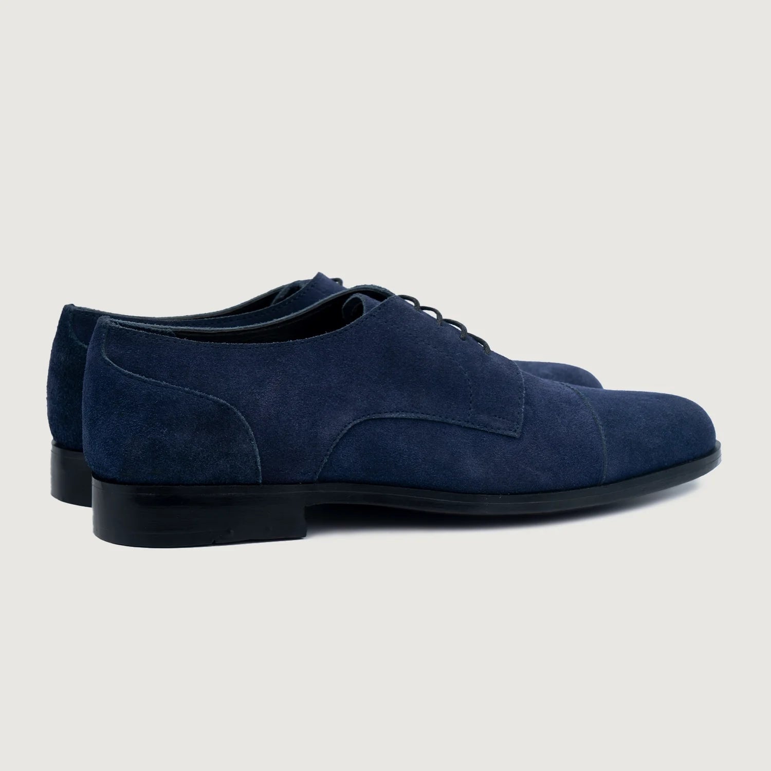 Attorney Derby Midnight Blue Suede Leather Shoes by Dash Racegear - men Leather Shoes view 4
