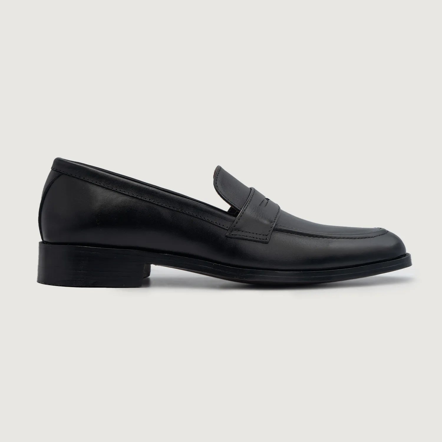 Baxton Black Leather Loafers by Dash Racegear - men Leather Shoes view 2