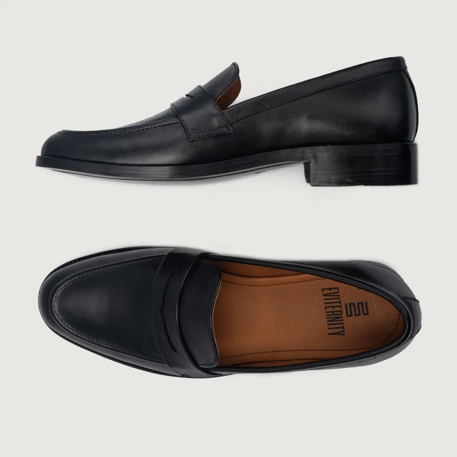 Baxton Black Leather Loafers by Dash Racegear - men Leather Shoes view 3