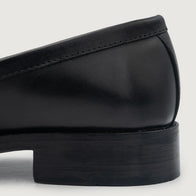 Baxton Black Leather Loafers by Dash Racegear - men Leather Shoes view 5