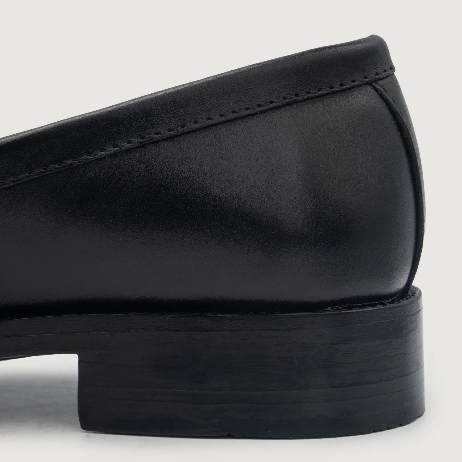 Baxton Black Leather Loafers by Dash Racegear - men Leather Shoes view 5