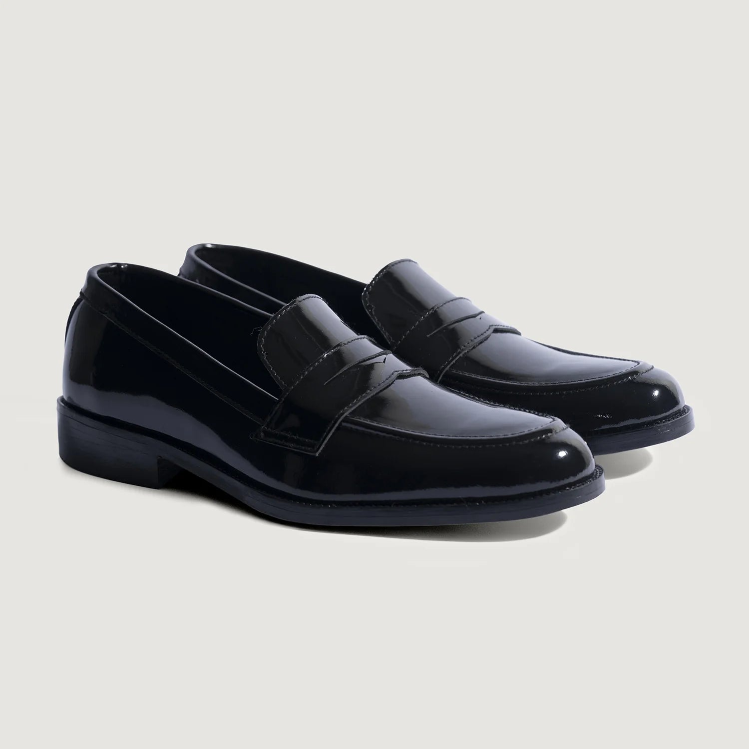 Baxton Black Patent Leather Loafers by Dash Racegear - men Leather Shoes view 1