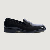 Baxton Black Patent Leather Loafers by Dash Racegear - men Leather Shoes view 2
